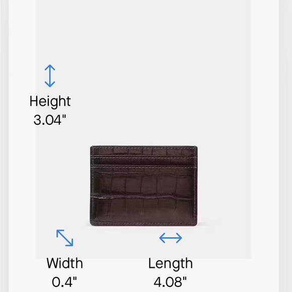 Kate Spade “Hot Fudge” Dark Brown Card Holder NWT - Picture 5 of 7